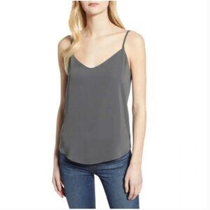 NWOT J. Crew V-neck Camisole in Slate Grey (P00)